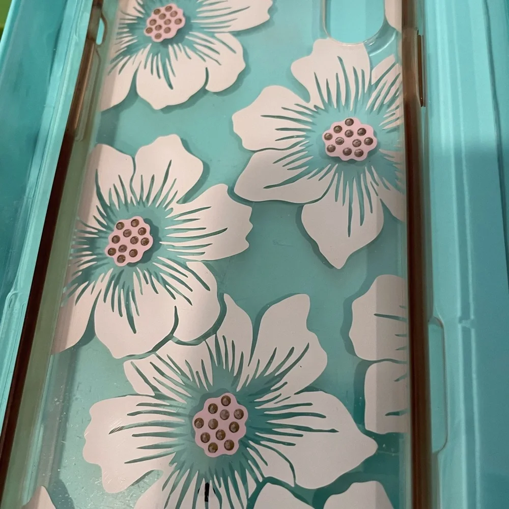 Kate Spade New York Iphone XR clear hardshell w floral print protective case new